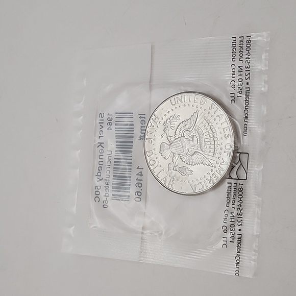 1964 Kennedy Silver Half Dollar Uncirculated - 60 NWT - Picture 3 of 5